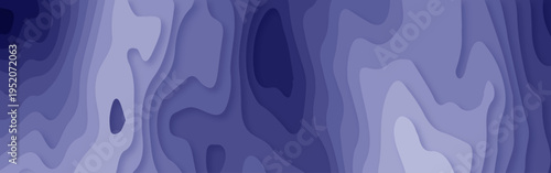 Abstract Purple Topographic Layers Background, Paper Cut Style Contour Map with Gradient Depth Effect, Modern 3D Layered Terrain Design for Poster, Banner, Website and Creative Layout