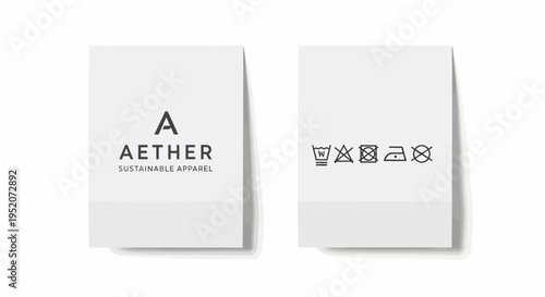 Aether Sustainable Skincare product packaging.