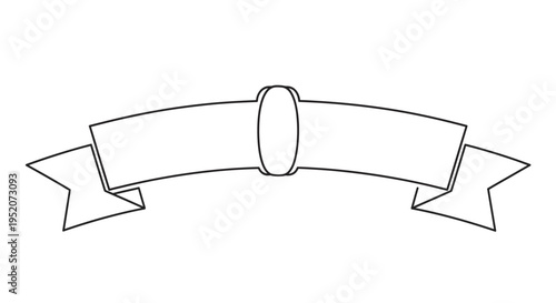 Ribbon banner label icon symbol.