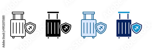 Travel Insurance Icon Set Multiple Style Collection