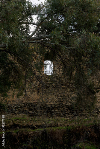 Wallpaper Mural Granadilla window in stone wall Torontodigital.ca