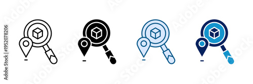 Package Tracking Icon Set Multiple Style Collection