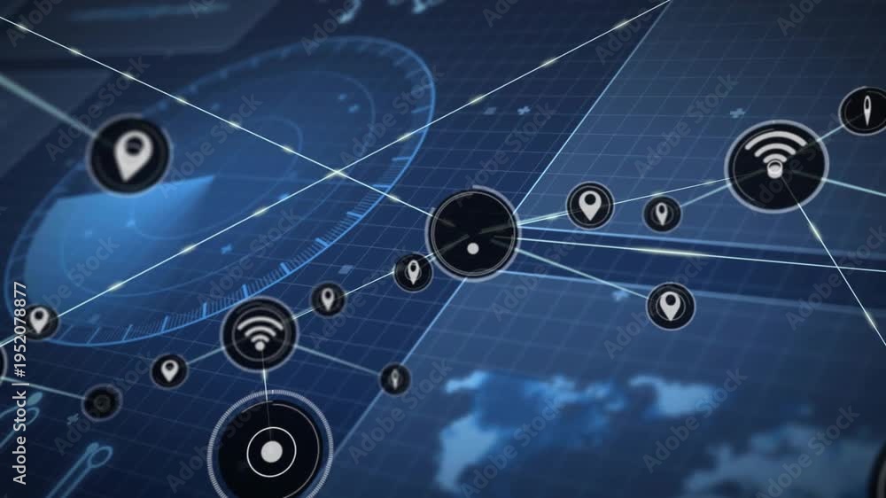 Central node activating spawning linked nodes with Wi?Fi on HUD radar ...