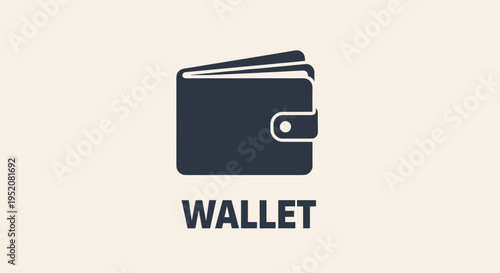 Black wallet with silver clasp.