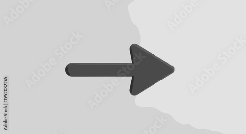 Black Arrow Pointing Right Direction Sign.