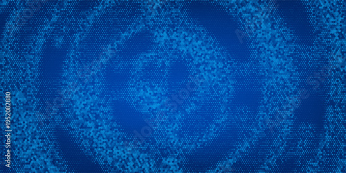 Blue glowing hexagon texture. Abstract neon hexagonal grid wallpaper. Navy honeycomb pattern backdrop. Vector modern technology, business, science, healthcare, medicine, presentation design background