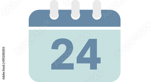 Calendar page with date number 24.