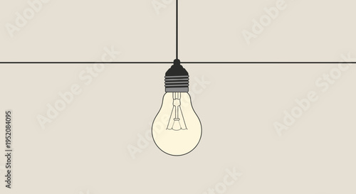 Light Bulb Hanging From Cord 1.