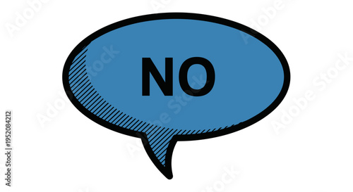 Blue speech bubble with no text 1.