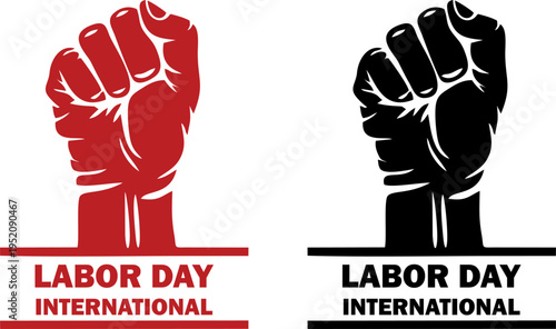 International Labor Day Clenched Fist Power Symbol