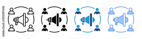 Affiliate Marketing icon set multiple style collection