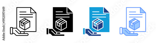 Collateral icon set multiple style collection