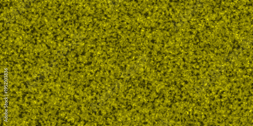 Abstract Black and Yellow Halftone Dot Texture Background with Grunge Noise Effect. vector illustration