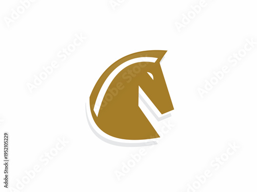 Free Download Golden Horse Head Profile Vector Logo Design Minimalist Stallion Icon for Equestrian Sport Business and Luxury Brand Identity - GFXLoad