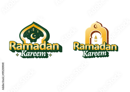 vektor ilustration text ramadan kareem