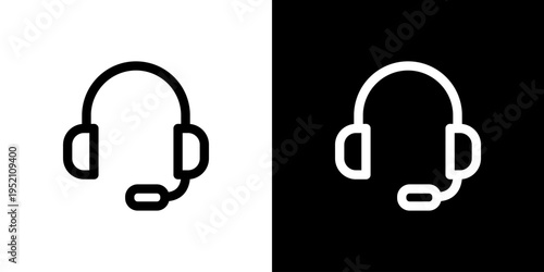 ヘッドセット・コールセンターのアイコン