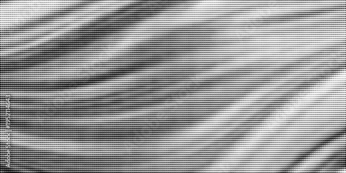 Grunge halftone gradient background. Faded grit noise texture. White and black sand wallpaper. Retro pixelated backdrop. Anime or manga style comic overlay. Vector graphic design textured template