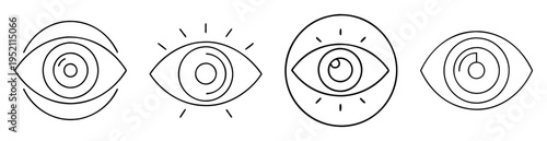 Variations of the Eye Motif Featuring Spirals and Circular Geometry