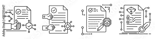 Digital compliance and auditing process for documents using technology solutions shown here