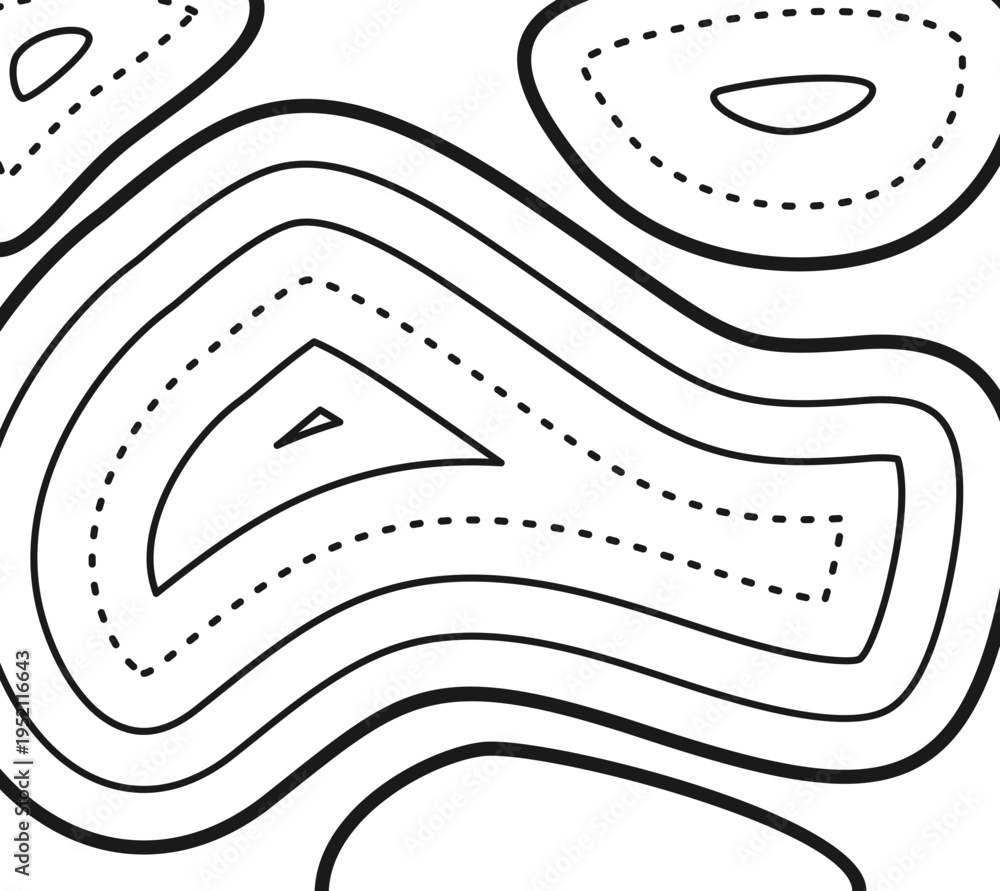 Naklejka premium tophograpy element 