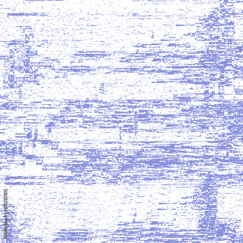 Abstract Digital Glitch Texture with Blue and Purple Horizontal Distortion Lines