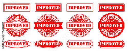 IMPROVED STAMP TEXT ILLUSTRATION SET