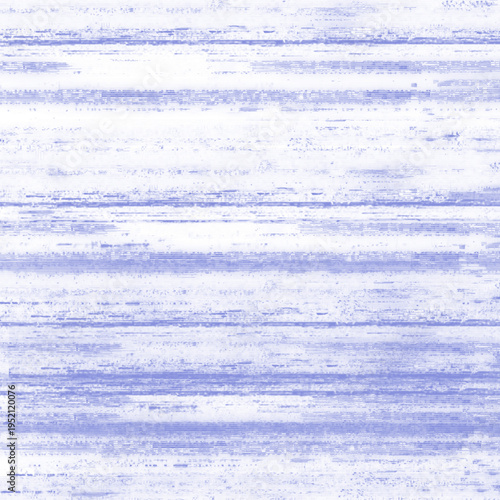 Abstract Digital Glitch Texture with Blue and Purple Horizontal Distortion Lines