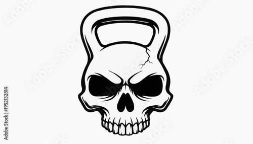 Skull Kettlebell Emblem