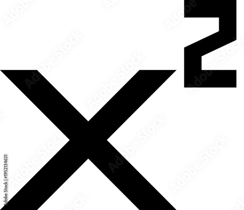 Abstract X symbol with superscript 3.