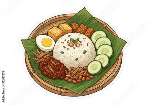 Authentic Nasi Lemak Delight – A Traditional Malaysian Culinary Icon