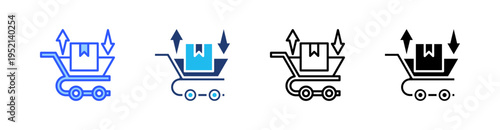 Consumption Multi Style Icon Set Vector 