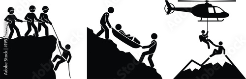 Emergency, Medical, and Disaster Search & Rescue Icon Collection