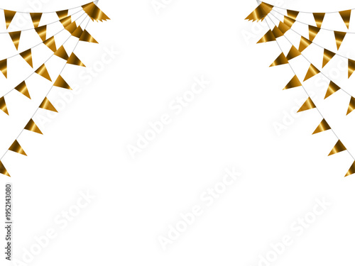 ガーランド三角ひも、曲線、1金F4