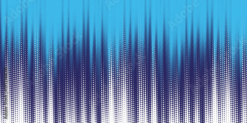 Halftone vector art background for cover design, poster, cover, banner, flyer and cards. Neon colored abstract design with blue and purple dots. Futuristic retro illustration.