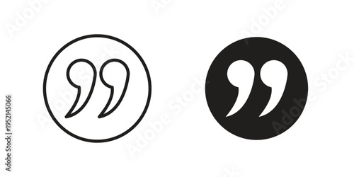 Comment quote icon for web and mobile app. Vector icons