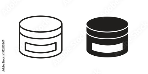 Cream icon for web and mobile app. Vector icons