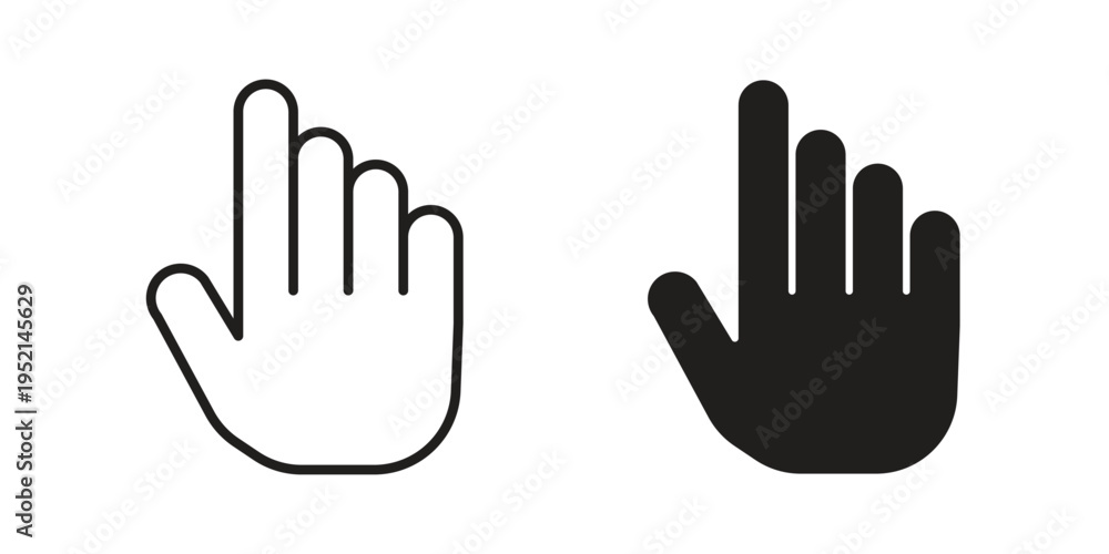 Obraz premium Cursor icon for web and mobile app. Vector icons