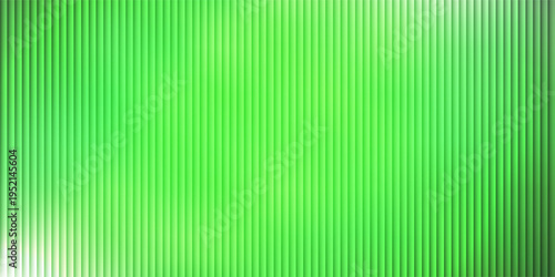 Dark green neon gradient ribbed glass. Vector ribbed glass texture background. Mesh gradient. acrylic ribbed bath surface. Reeded glass background semitransparent overlay. Bath wall window