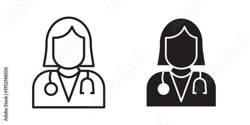 Doctor icon for web and mobile app. Vector icons