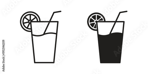 Drink icon for web and mobile app. Vector icons