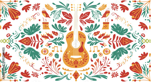 Flat design elements collection for cinco de mayo celebration