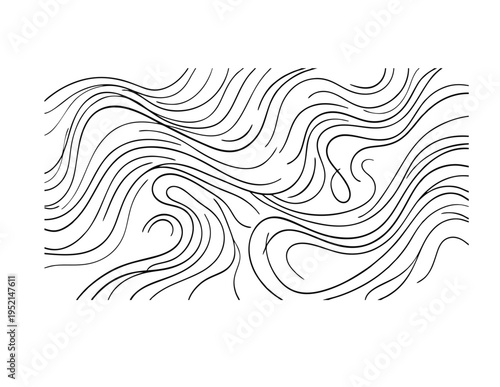 Abstract Flowing Lines: An intricate network of flowing, swirling lines creates a mesmerizing abstract pattern, inviting viewers to explore the dynamic movement and visual texture.