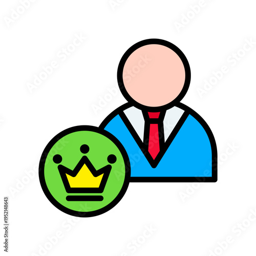 Nobility lineal color icon