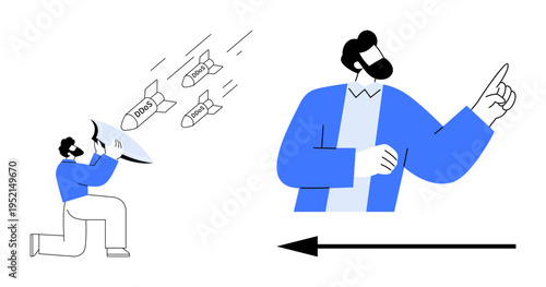 Cybersecurity concept. Cybersecurity through defending against DDoS attacks with shields and warnings. Cybersecurity ensures system protection and communication safety. For tech, IT solutions, data