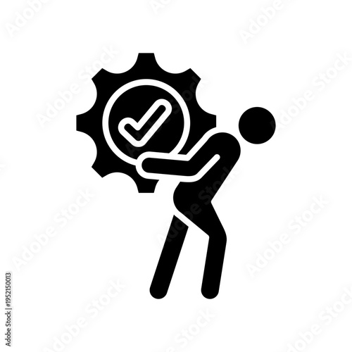 Foto Responsibility glyph icon