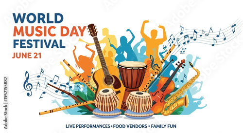 Musical Instruments on a Table.