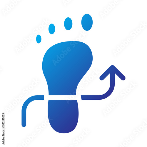 Pedometer Step Tracker Solid Gradient Icon