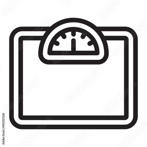 Weight Tracking Line Icon