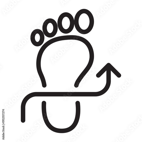 Step Counter Line Icon