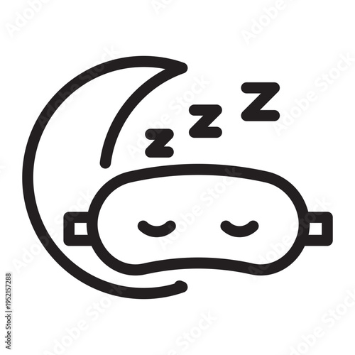 Sleep Monitoring Line Icon